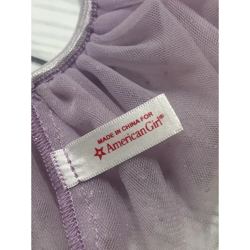 American Girl Doll Purple Ballet Tutu Logo Stretch